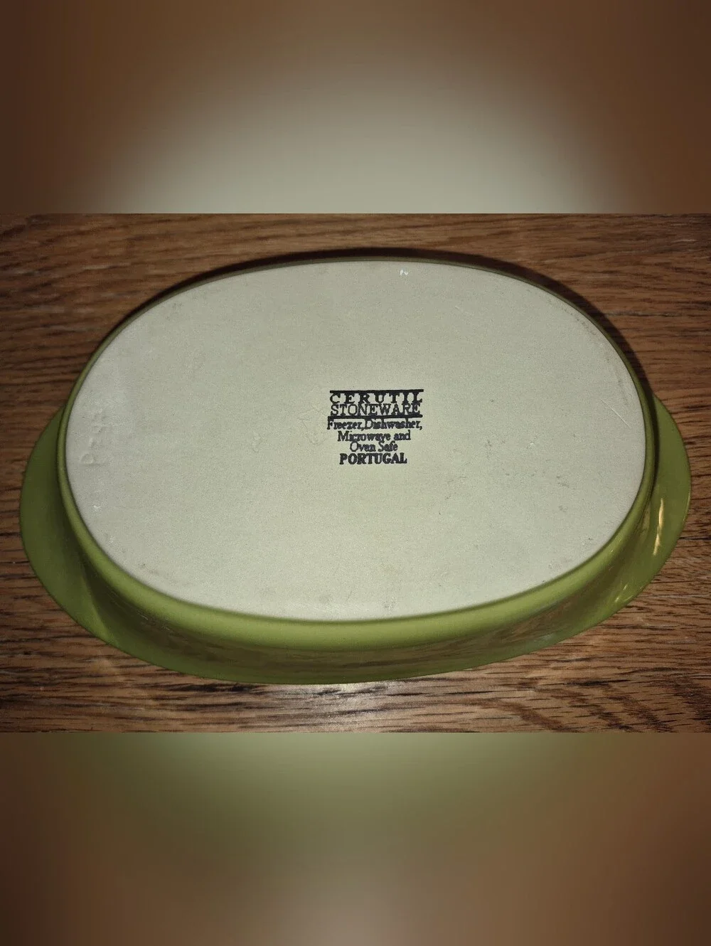 Cerutil Stoneware Portugal Lime Green 12